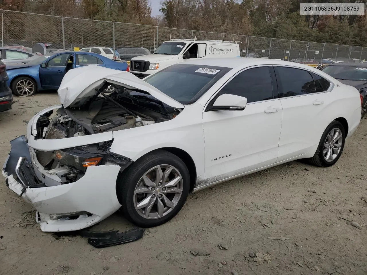 2018 Chevrolet Impala Lt VIN: 2G1105S36J9108759 Lot: 79197804