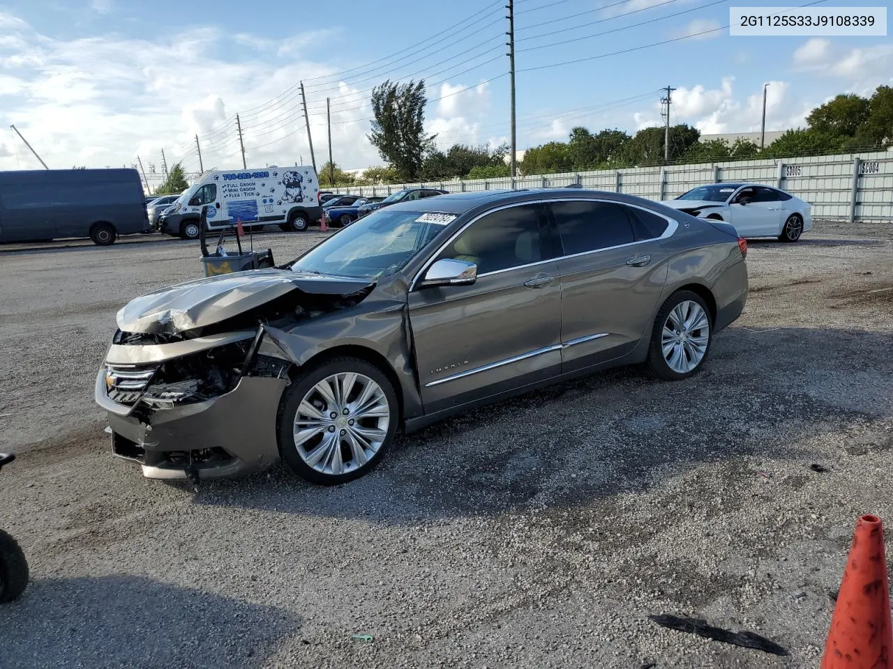 2018 Chevrolet Impala Premier VIN: 2G1125S33J9108339 Lot: 79224764