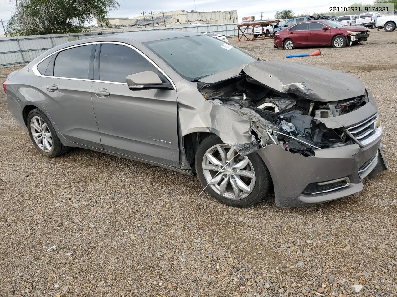 2018 Chevrolet Impala Lt VIN: 2G1105S31J9174331 Lot: 79531164