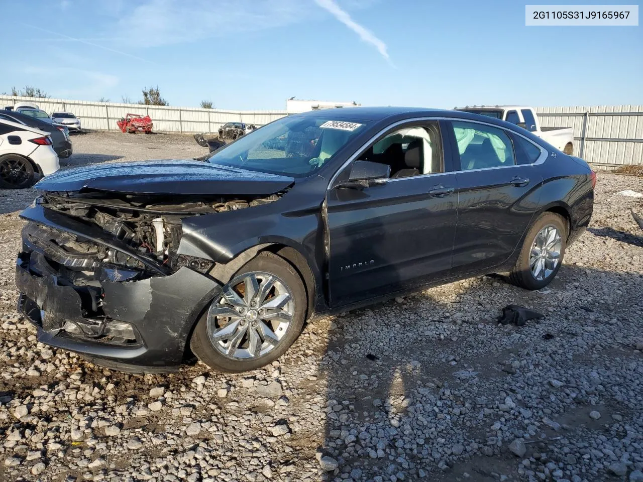 2018 Chevrolet Impala Lt VIN: 2G1105S31J9165967 Lot: 79534584