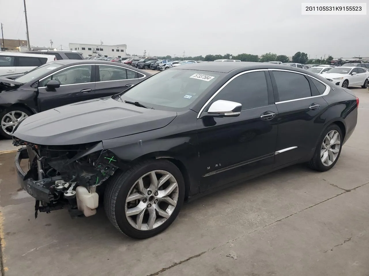 2019 Chevrolet Impala Premier VIN: 2G1105S31K9155523 Lot: 57337584