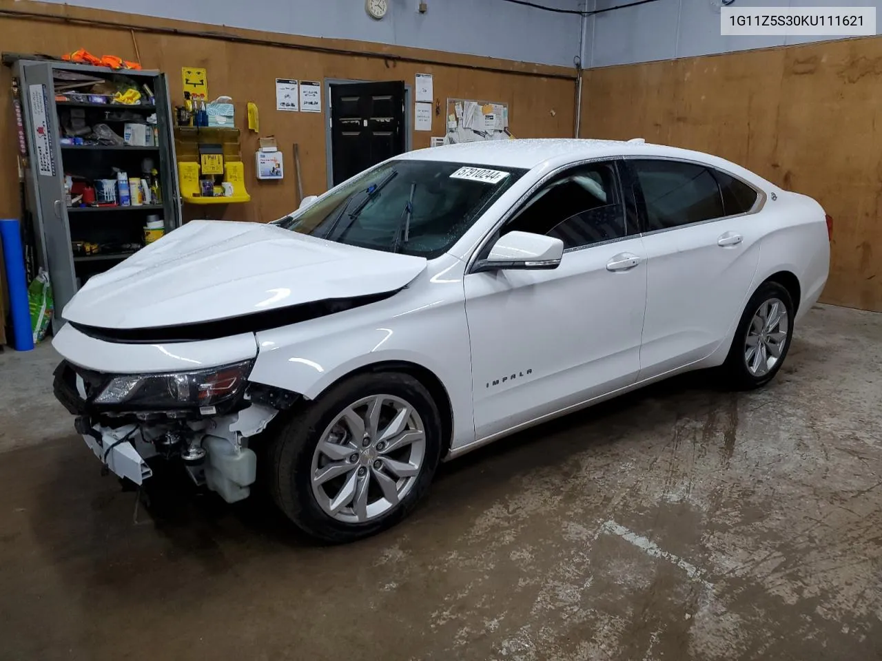 2019 Chevrolet Impala Lt VIN: 1G11Z5S30KU111621 Lot: 57910244