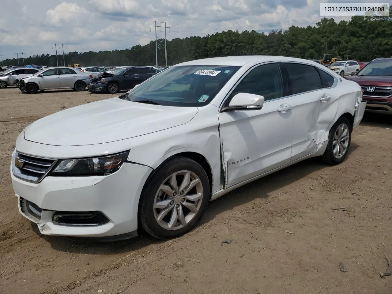 2019 Chevrolet Impala Lt VIN: 1G11Z5S37KU124608 Lot: 69472604