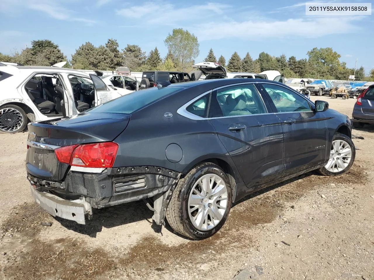 2019 Chevrolet Impala Ls VIN: 2G11Y5SAXK9158508 Lot: 71312034