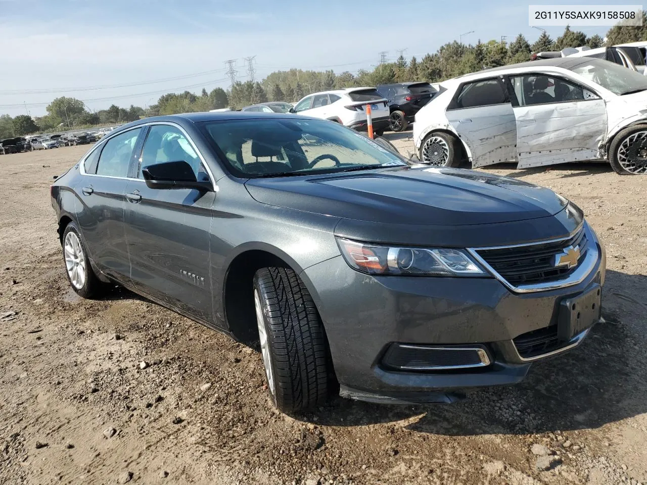 2019 Chevrolet Impala Ls VIN: 2G11Y5SAXK9158508 Lot: 71312034