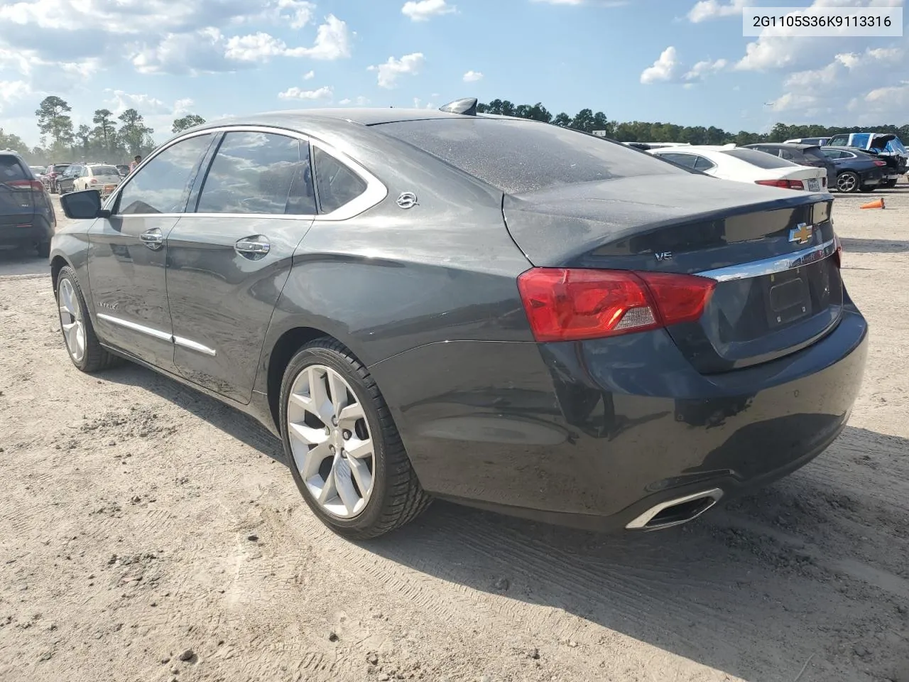 2019 Chevrolet Impala Premier VIN: 2G1105S36K9113316 Lot: 71793054