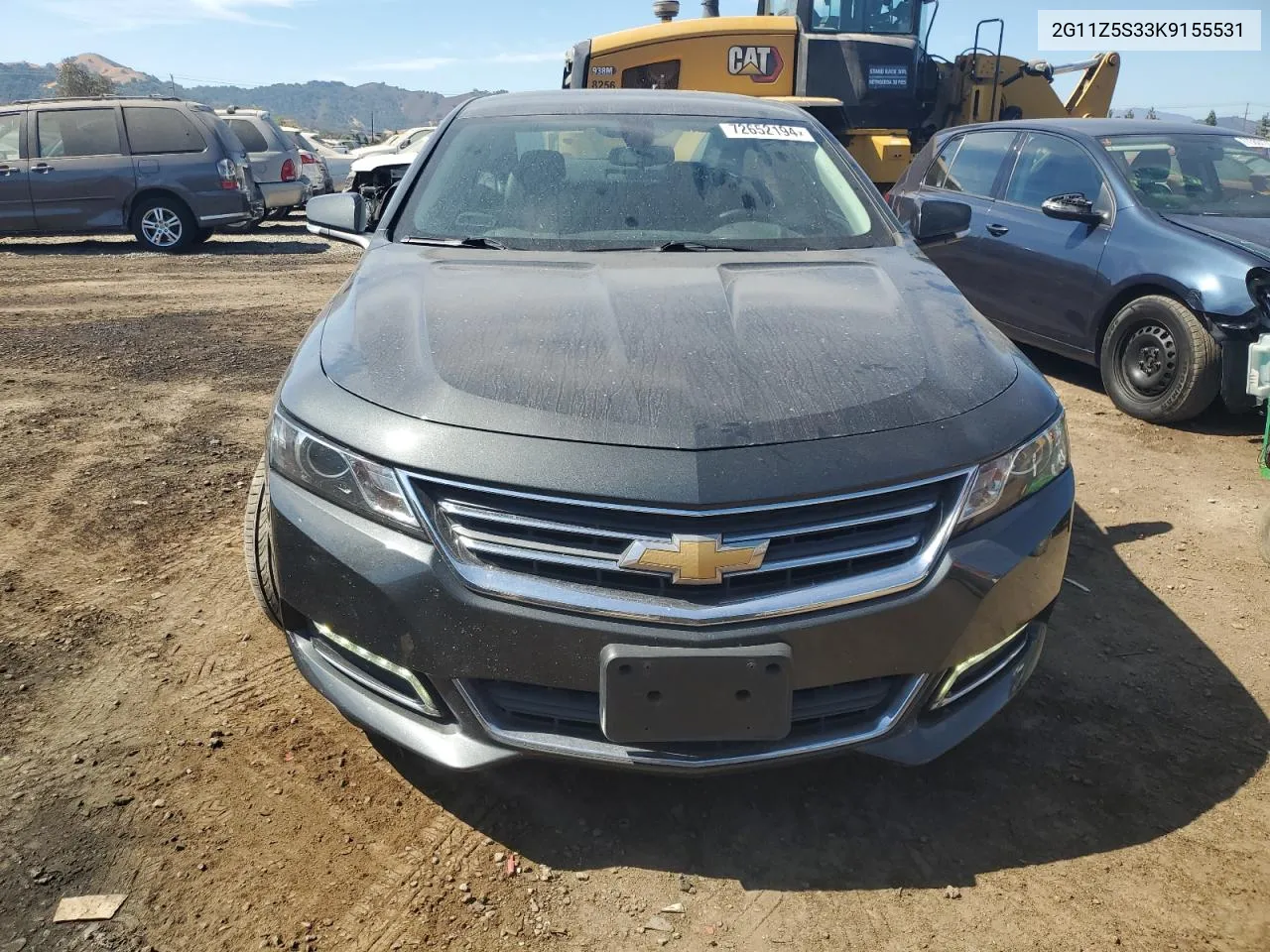 2G11Z5S33K9155531 2019 Chevrolet Impala Lt