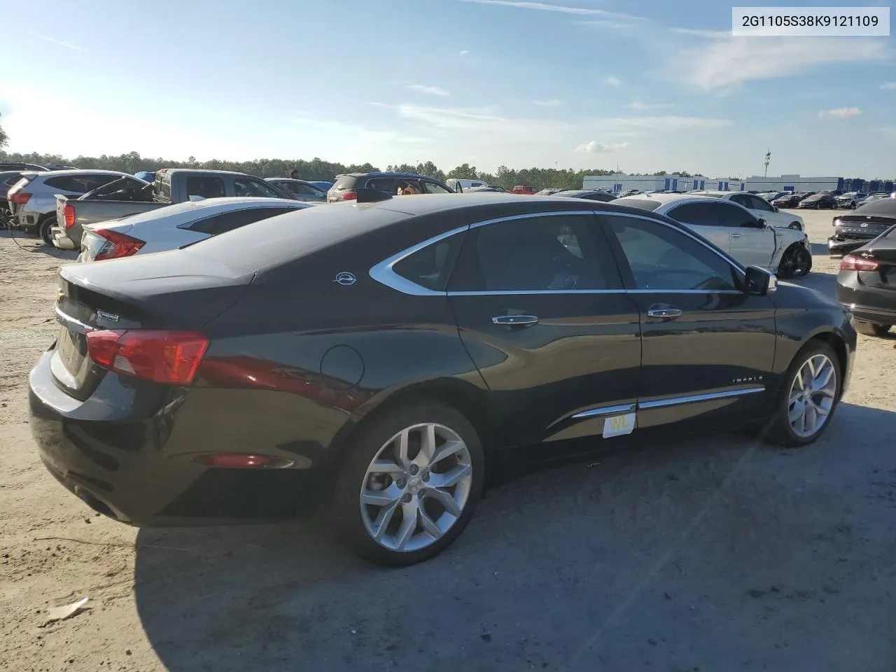 2019 Chevrolet Impala Premier VIN: 2G1105S38K9121109 Lot: 72814814