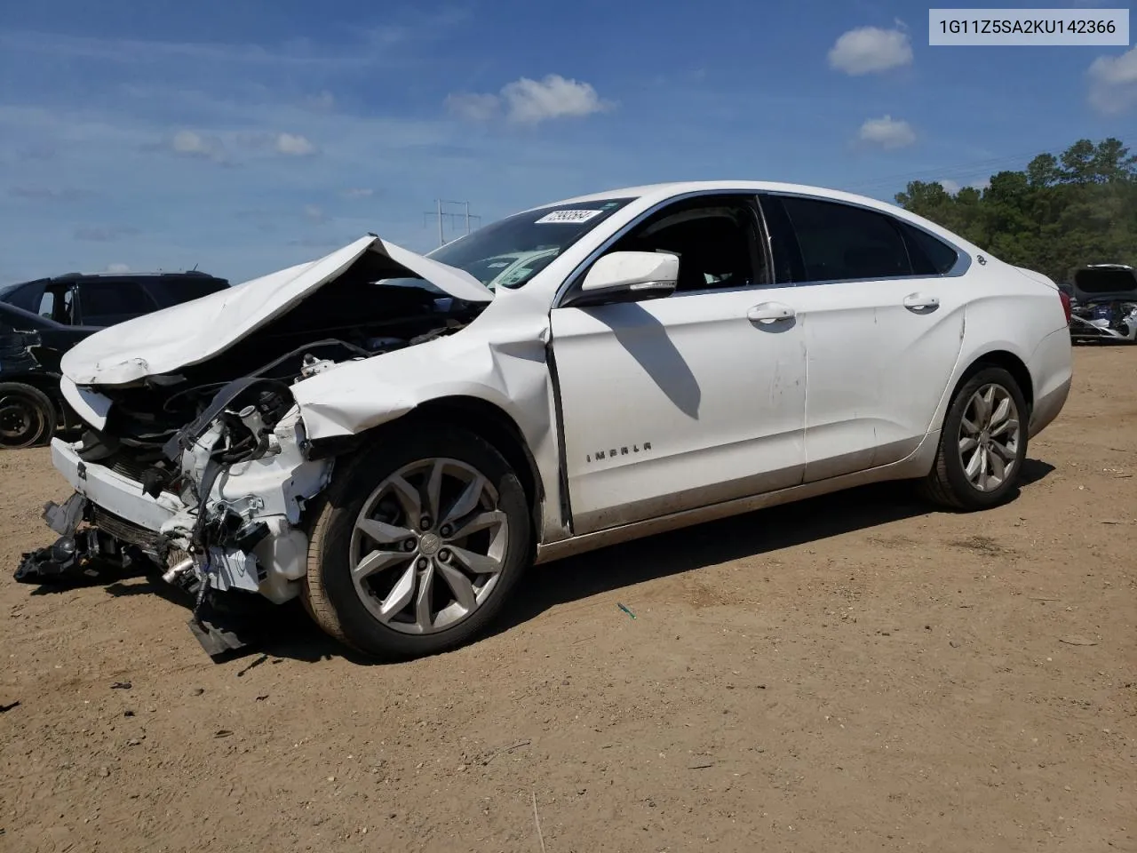 2019 Chevrolet Impala Lt VIN: 1G11Z5SA2KU142366 Lot: 72993564