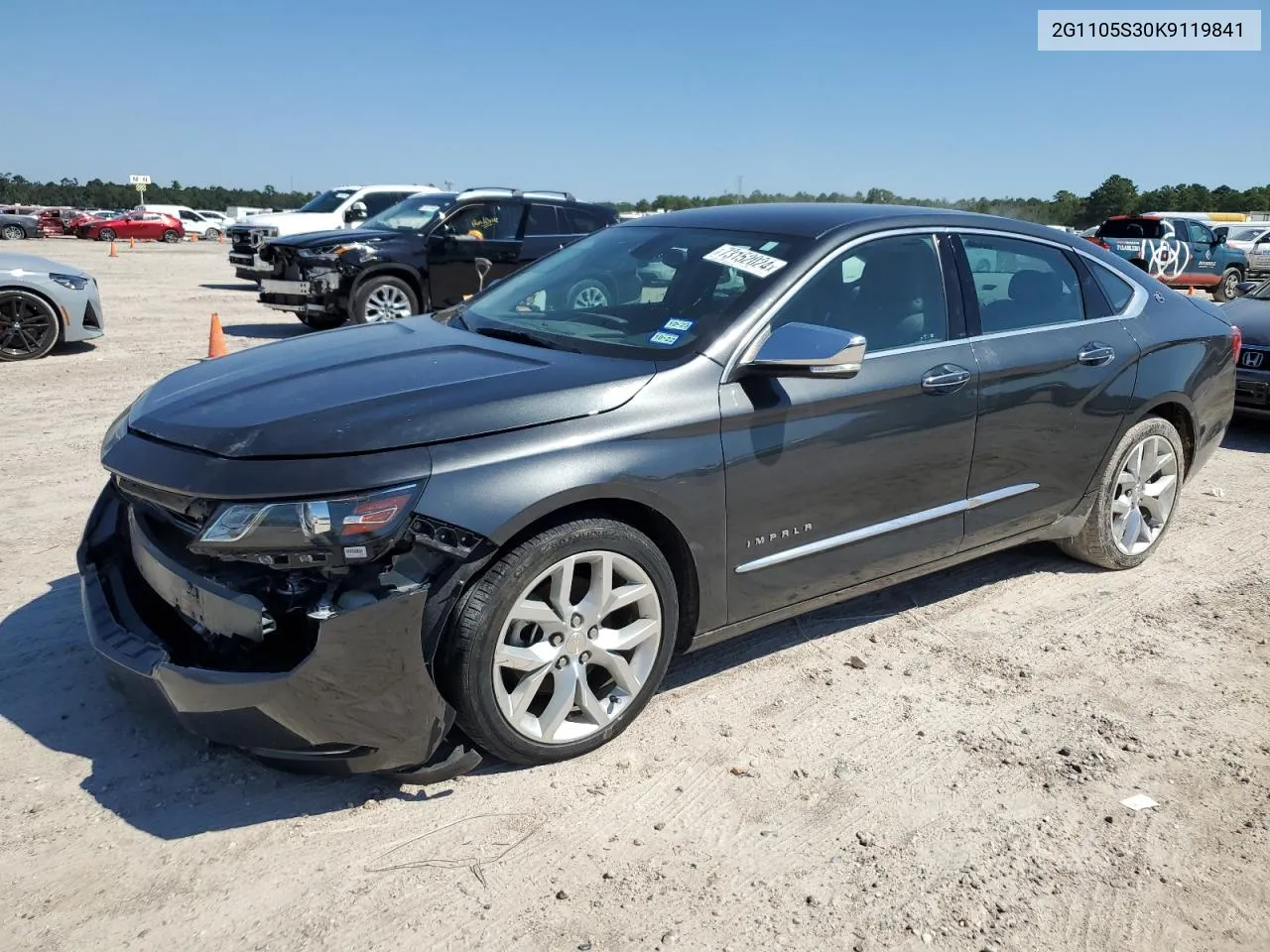 2019 Chevrolet Impala Premier VIN: 2G1105S30K9119841 Lot: 73152024