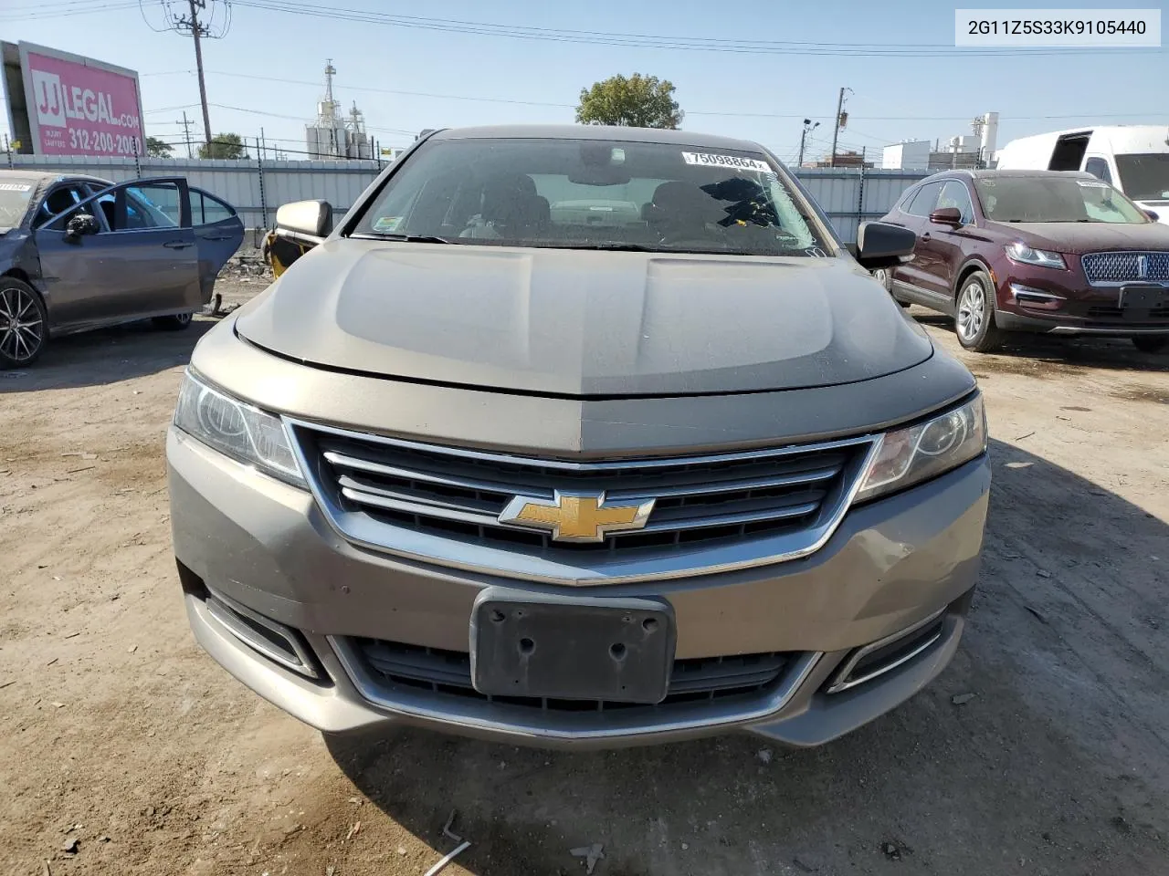 2019 Chevrolet Impala Lt VIN: 2G11Z5S33K9105440 Lot: 75098864