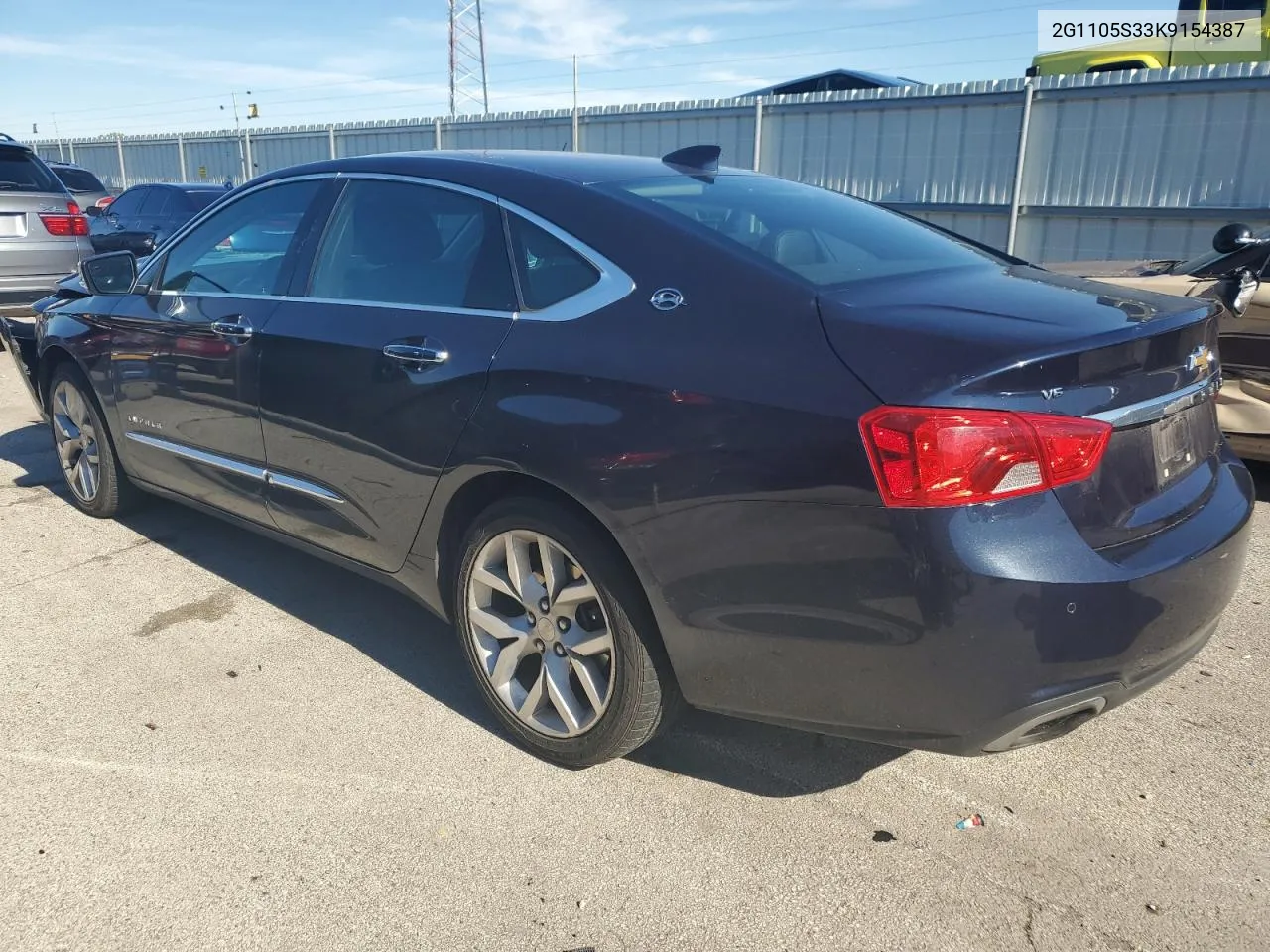 2019 Chevrolet Impala Premier VIN: 2G1105S33K9154387 Lot: 76311324