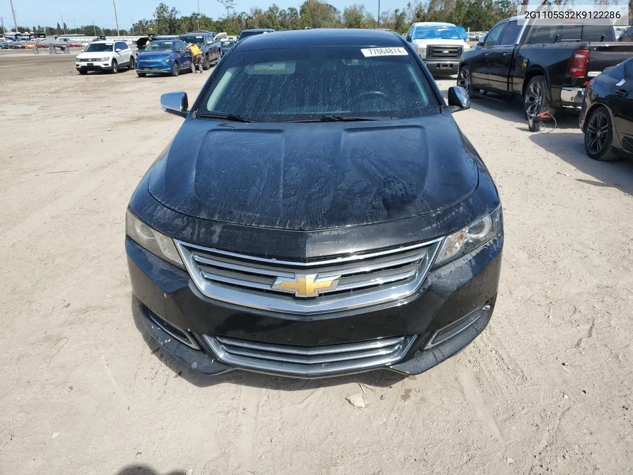 2019 Chevrolet Impala Premier VIN: 2G1105S32K9122286 Lot: 77064874