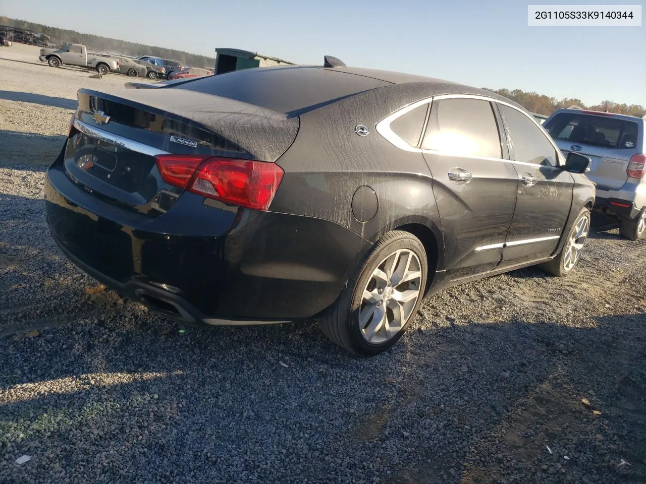 2019 Chevrolet Impala Premier VIN: 2G1105S33K9140344 Lot: 77342804