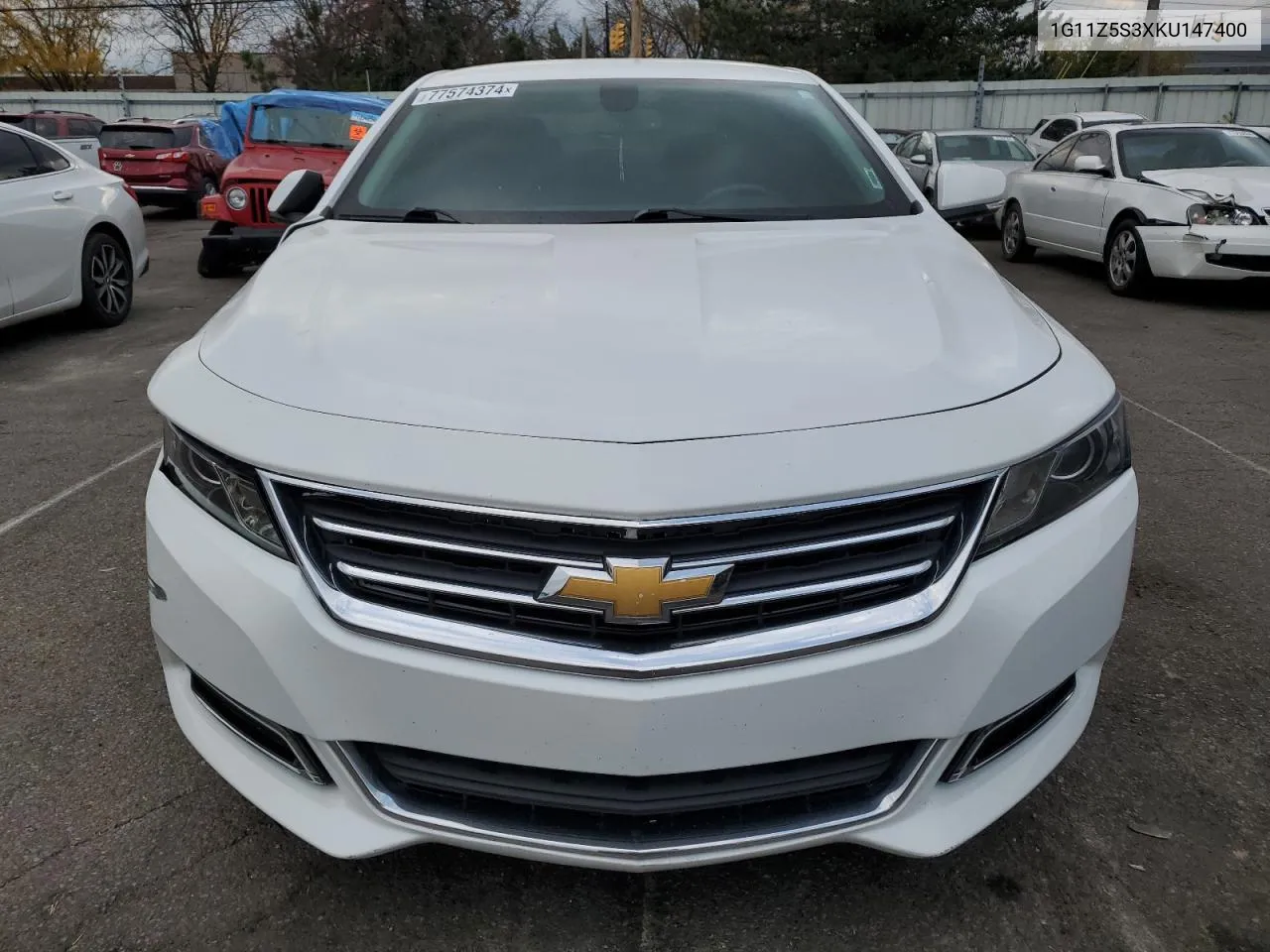 2019 Chevrolet Impala Lt VIN: 1G11Z5S3XKU147400 Lot: 77574374