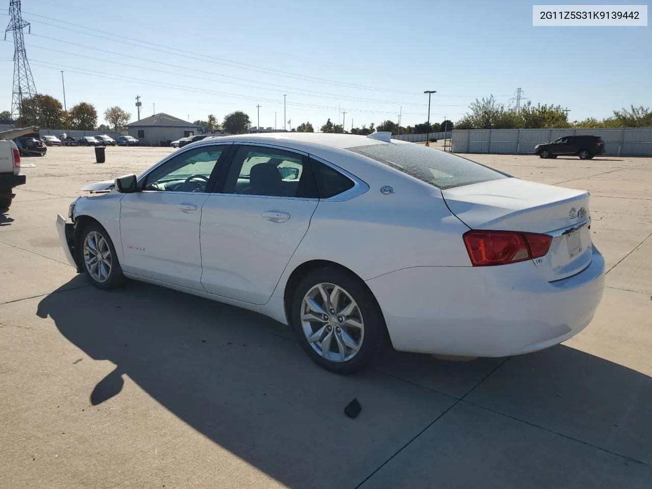 2019 Chevrolet Impala Lt VIN: 2G11Z5S31K9139442 Lot: 77697964