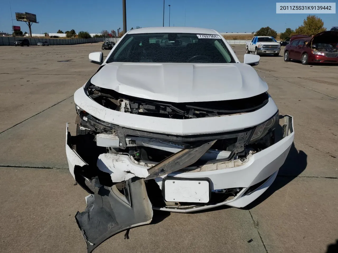 2019 Chevrolet Impala Lt VIN: 2G11Z5S31K9139442 Lot: 77697964