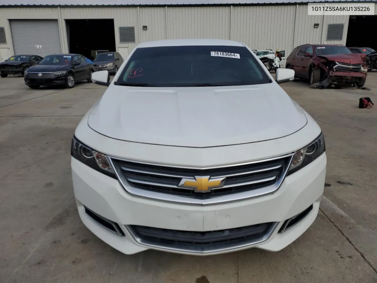 2019 Chevrolet Impala Lt VIN: 1G11Z5SA6KU135226 Lot: 78183664