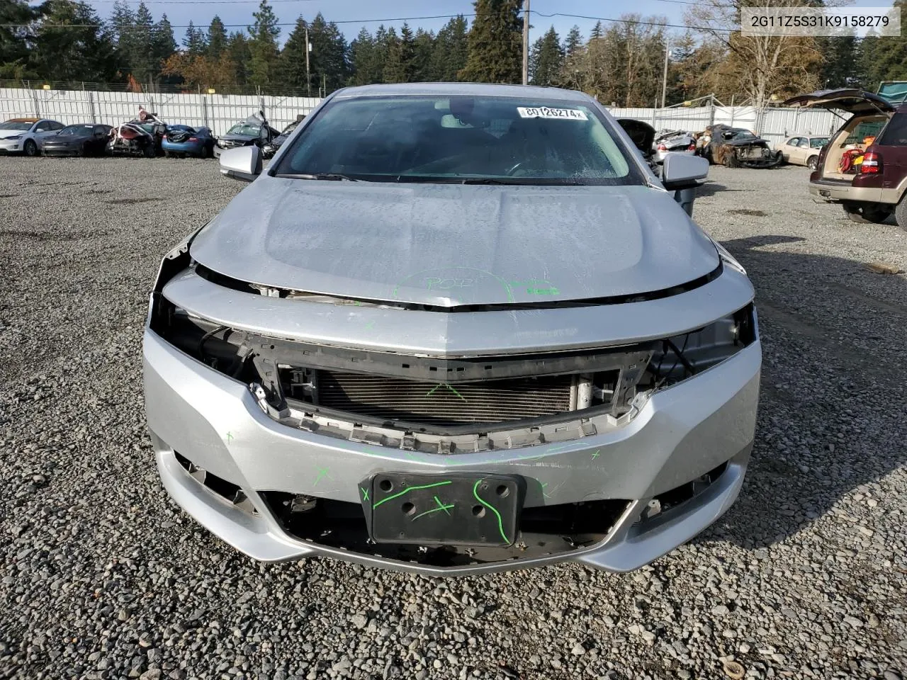 2019 Chevrolet Impala Lt VIN: 2G11Z5S31K9158279 Lot: 80126274