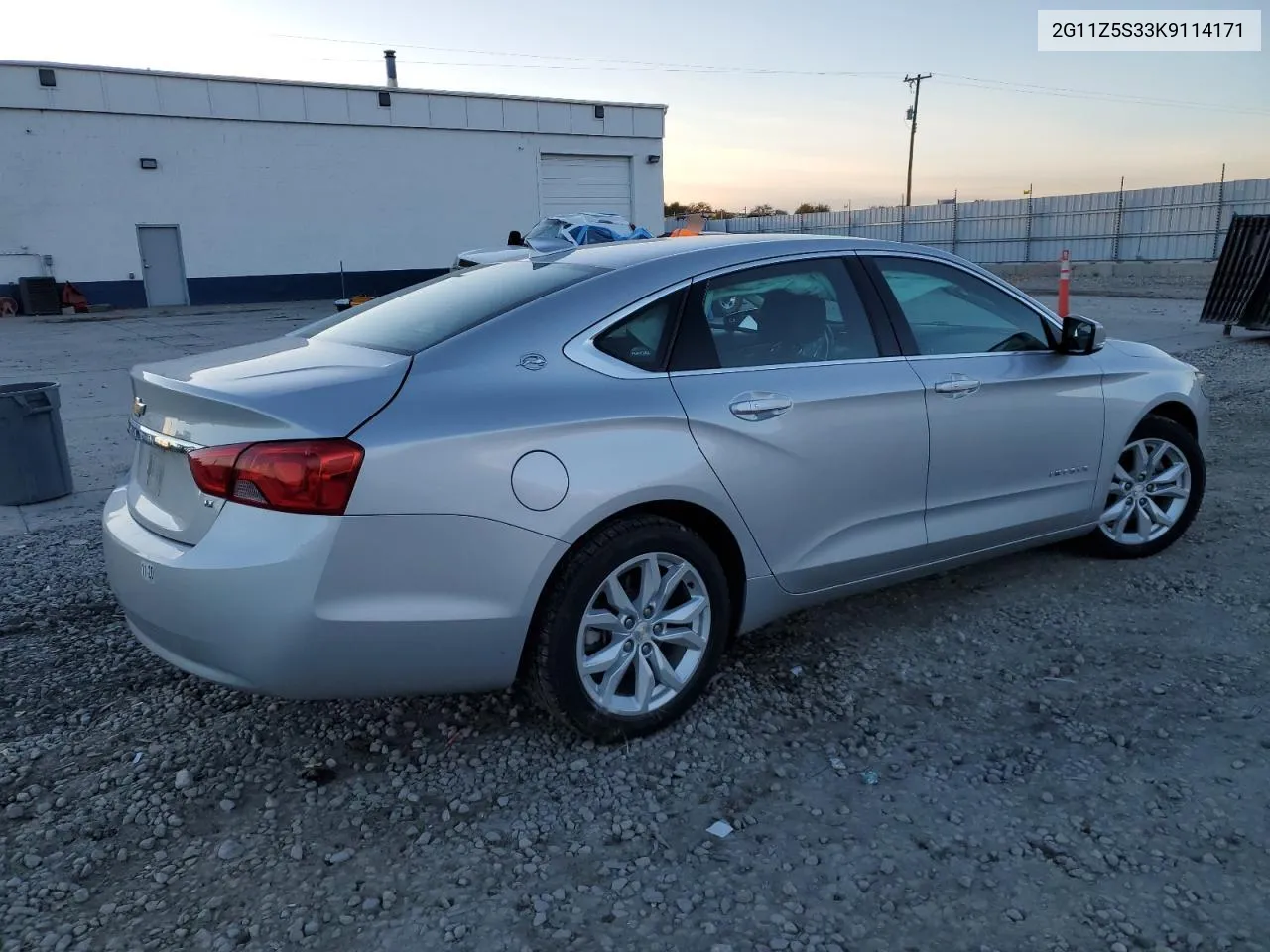 2019 Chevrolet Impala Lt VIN: 2G11Z5S33K9114171 Lot: 80911524