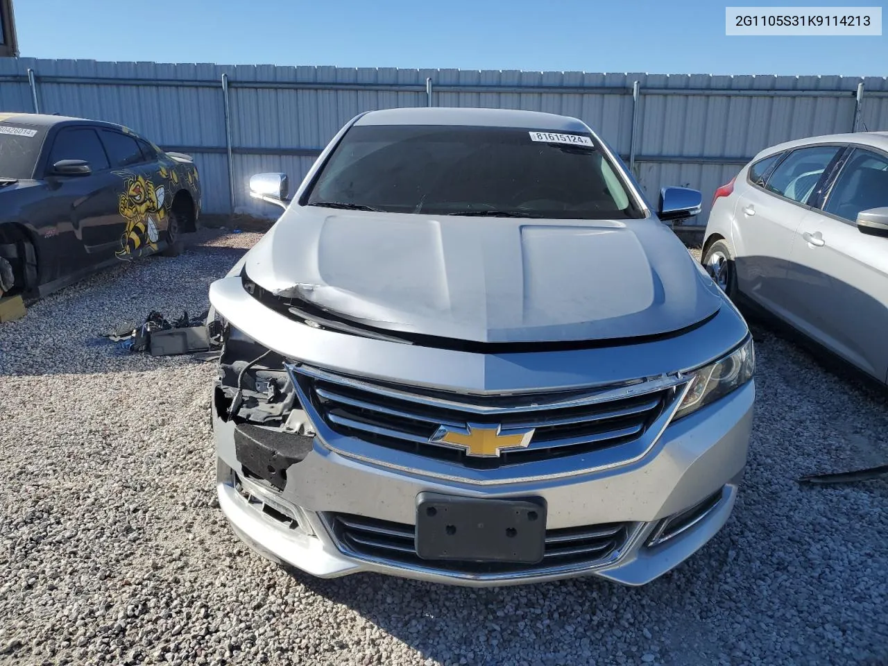 2019 Chevrolet Impala Premier VIN: 2G1105S31K9114213 Lot: 81615124