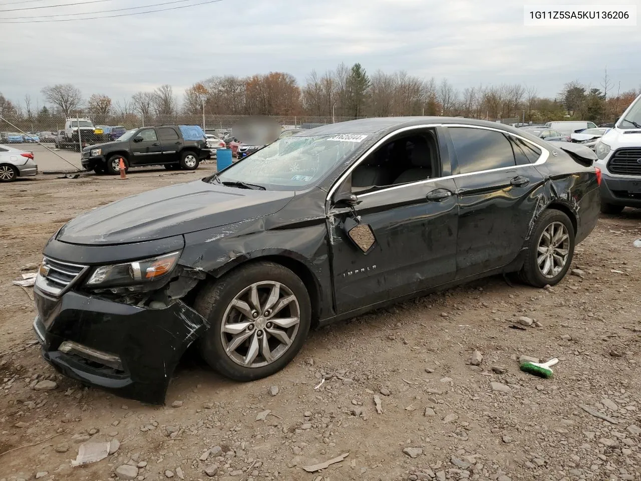 2019 Chevrolet Impala Lt VIN: 1G11Z5SA5KU136206 Lot: 81628844