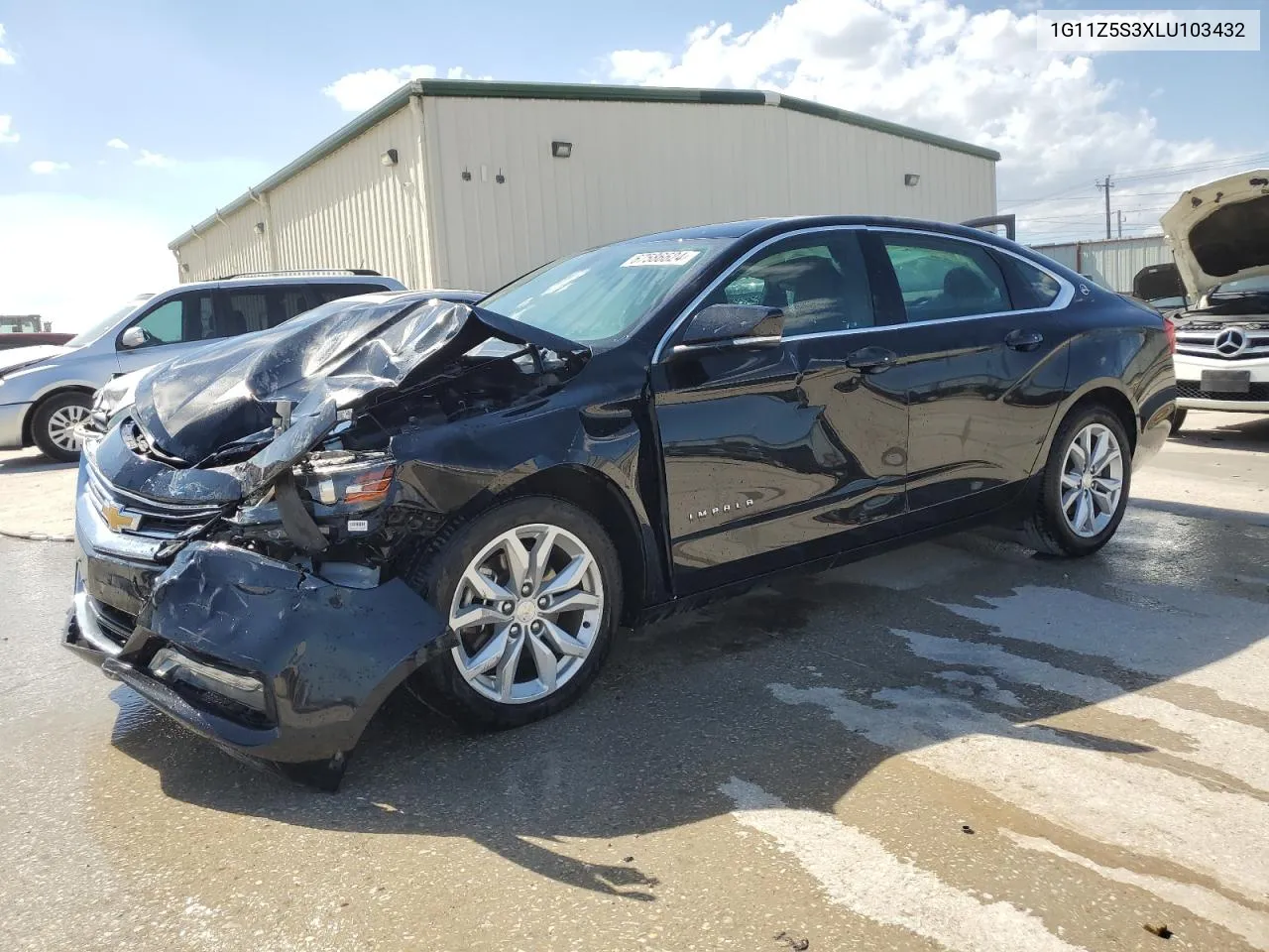 2020 Chevrolet Impala Lt VIN: 1G11Z5S3XLU103432 Lot: 67586624