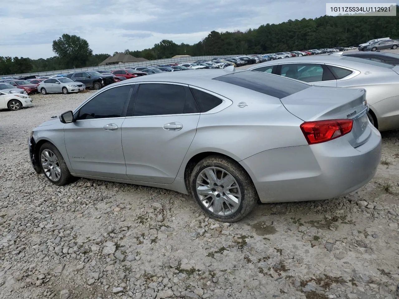 2020 Chevrolet Impala Lt VIN: 1G11Z5S34LU112921 Lot: 74127624