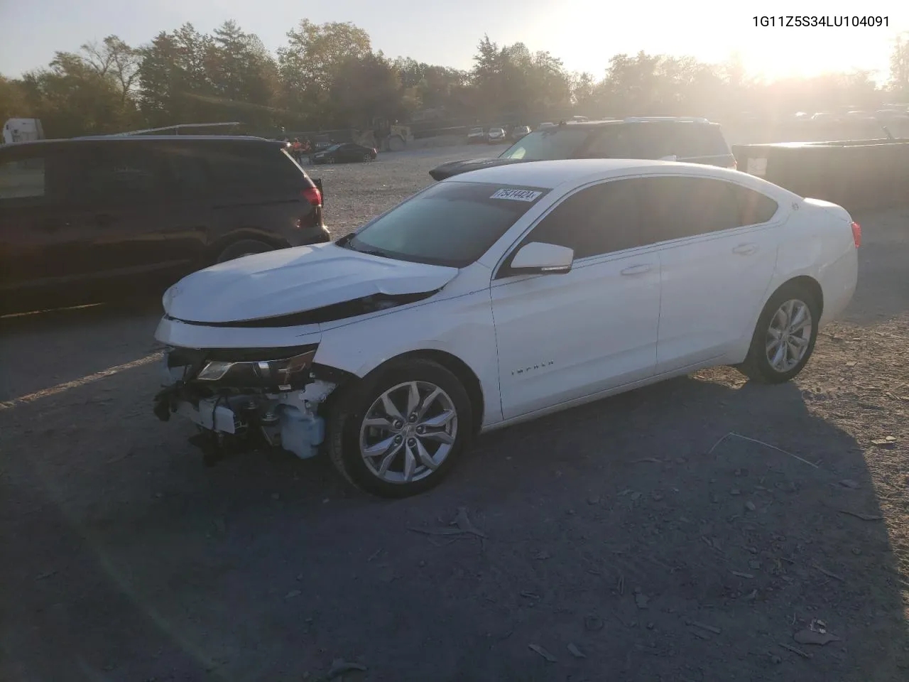 2020 Chevrolet Impala Lt VIN: 1G11Z5S34LU104091 Lot: 75414424