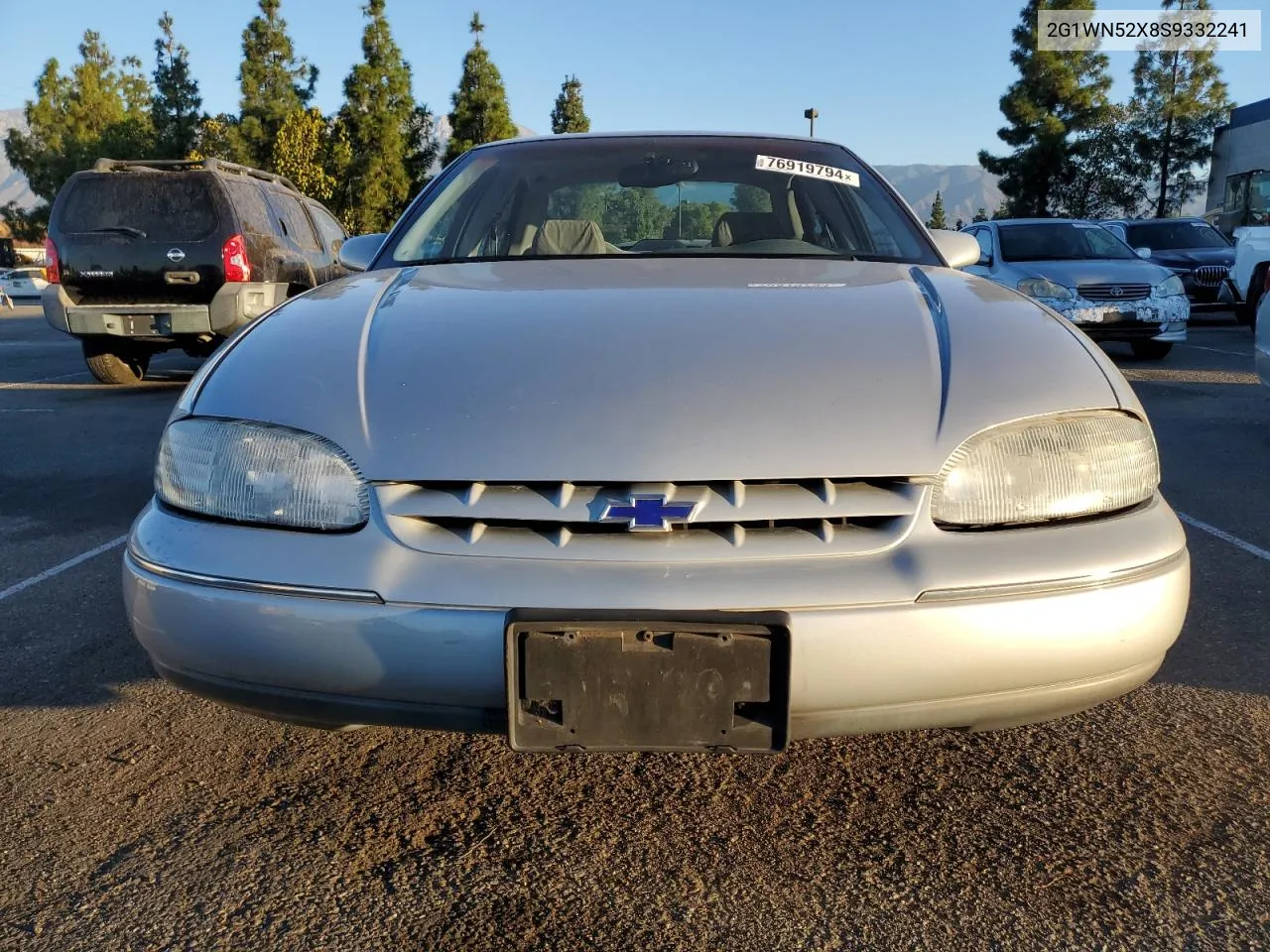 1995 Chevrolet Lumina Ls VIN: 2G1WN52X8S9332241 Lot: 76919794