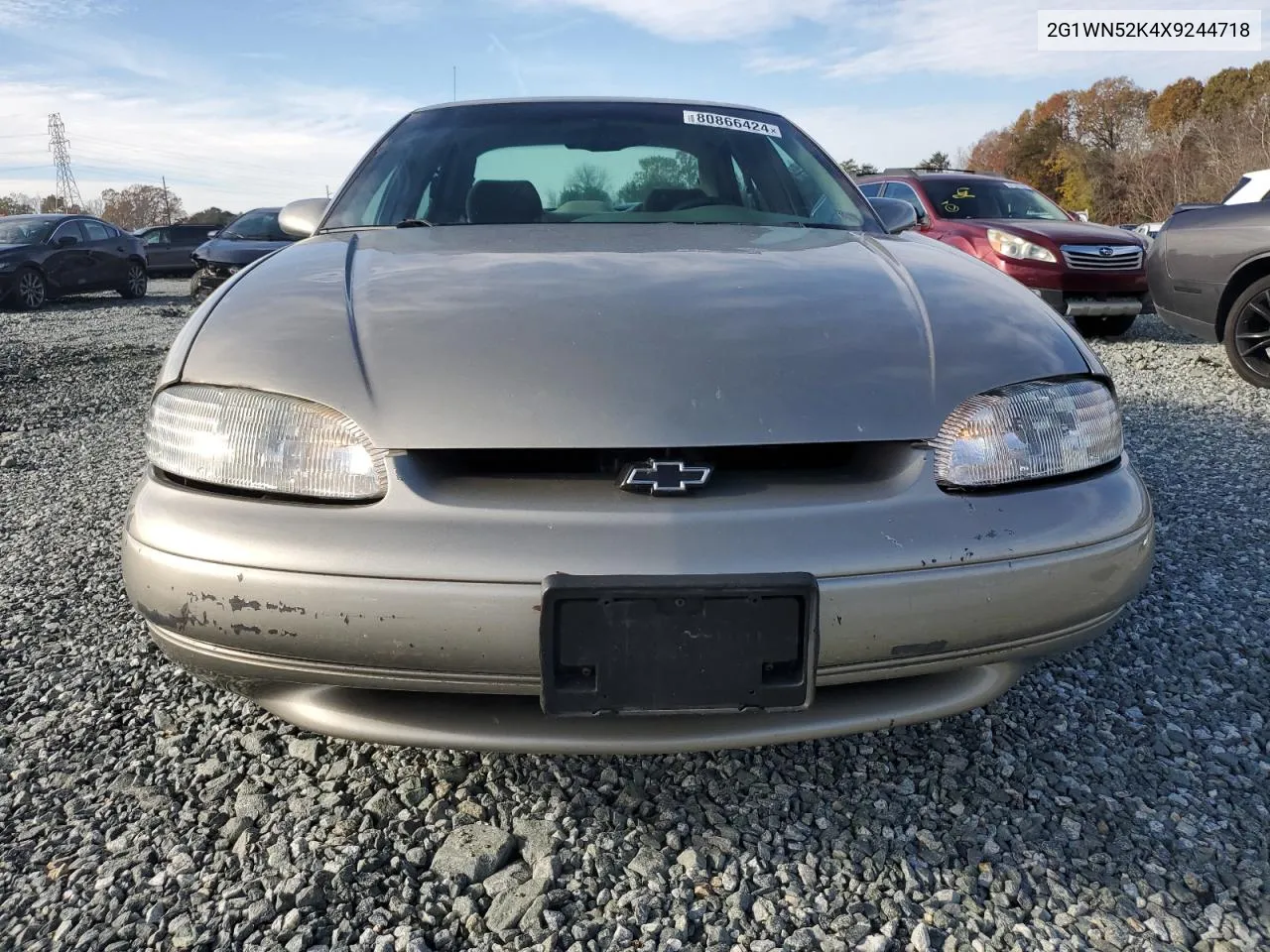 1999 Chevrolet Lumina Ltz VIN: 2G1WN52K4X9244718 Lot: 80866424