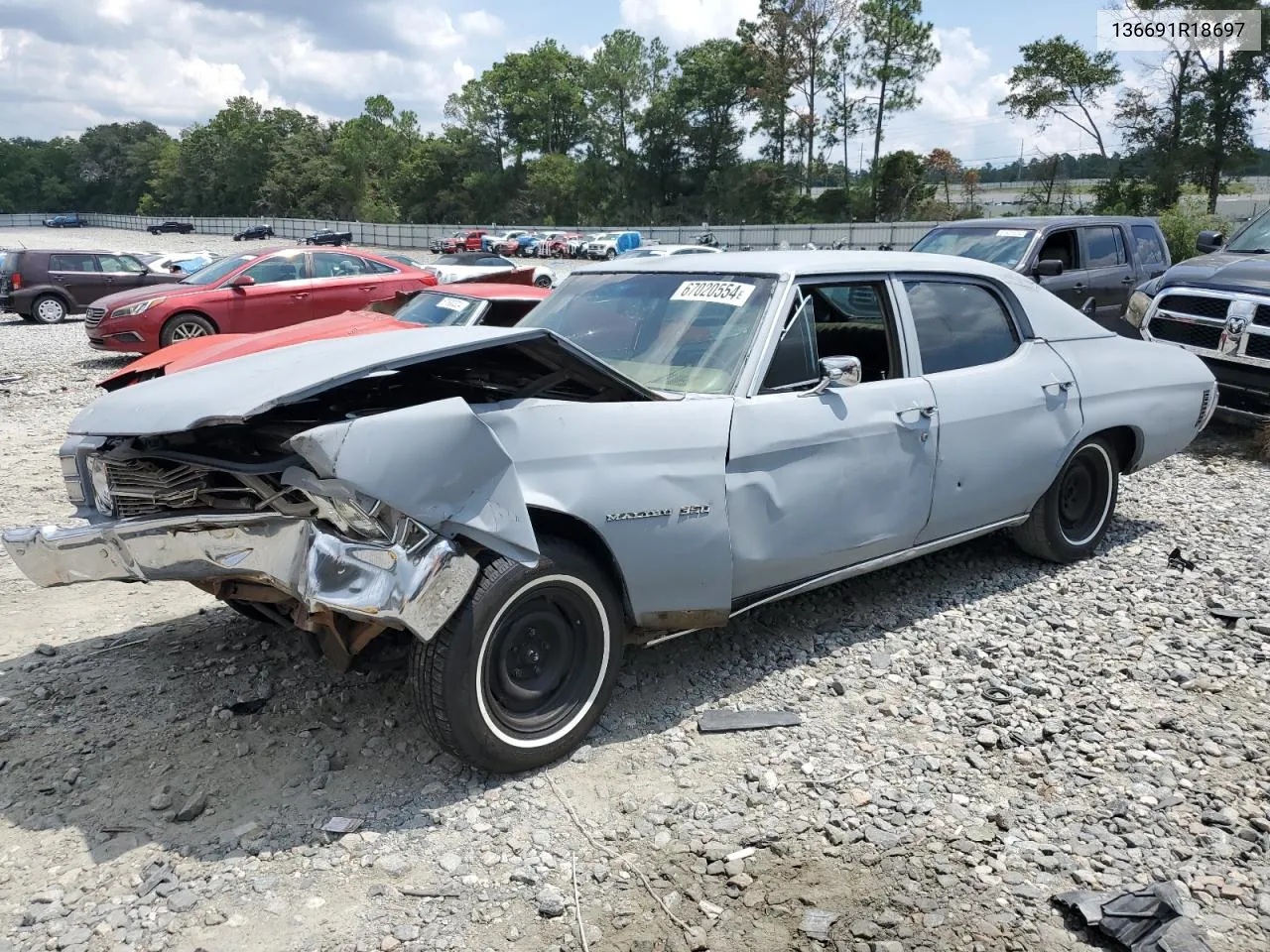 1971 Chevrolet Malibu Cla VIN: 136691R18697 Lot: 67020554