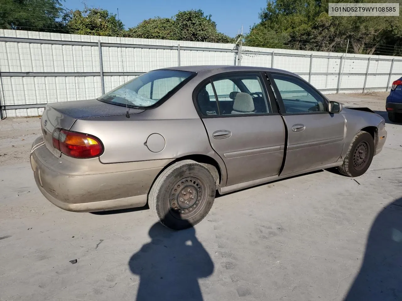 1998 Chevrolet Malibu VIN: 1G1ND52T9WY108585 Lot: 74803894