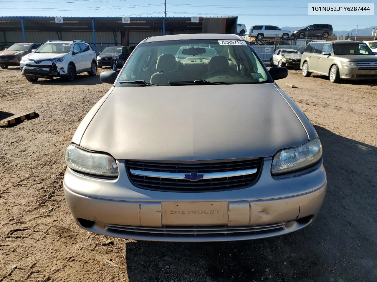 2000 Chevrolet Malibu VIN: 1G1ND52J1Y6287444 Lot: 72386714