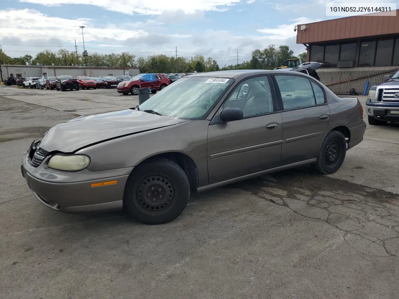 2000 Chevrolet Malibu VIN: 1G1ND52J2Y6144311 Lot: 72964484