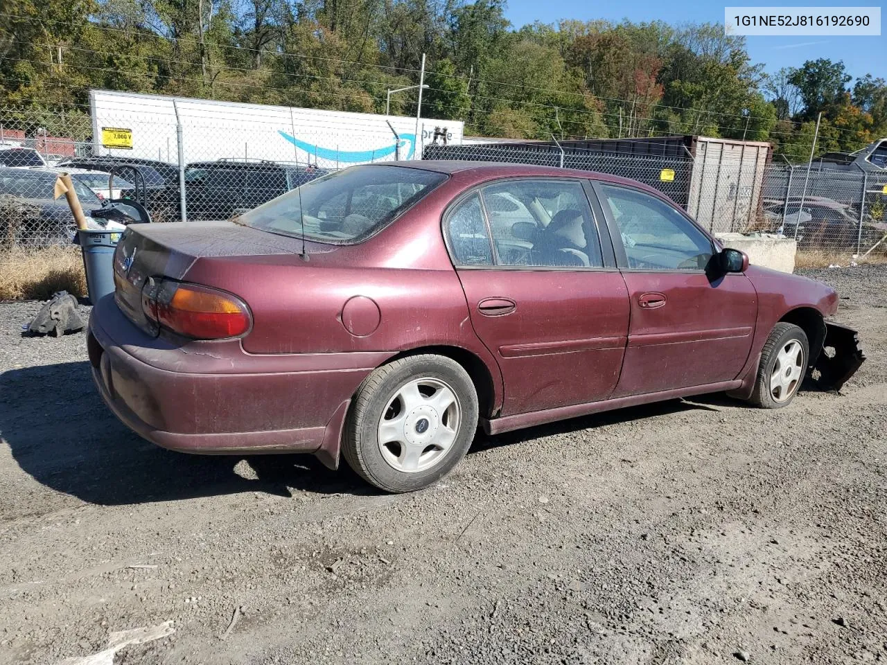 2001 Chevrolet Malibu Ls VIN: 1G1NE52J816192690 Lot: 76683134