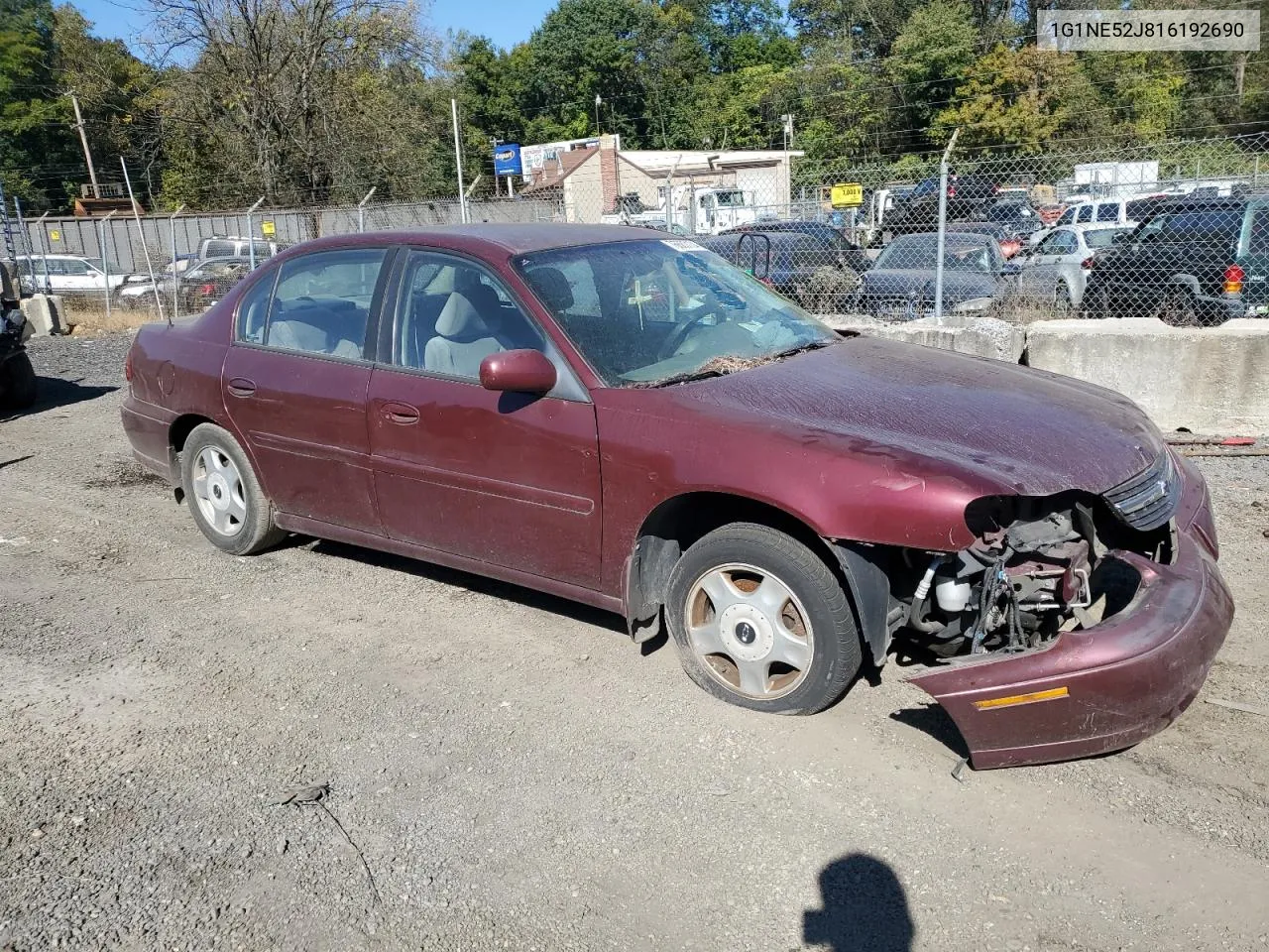 2001 Chevrolet Malibu Ls VIN: 1G1NE52J816192690 Lot: 76683134