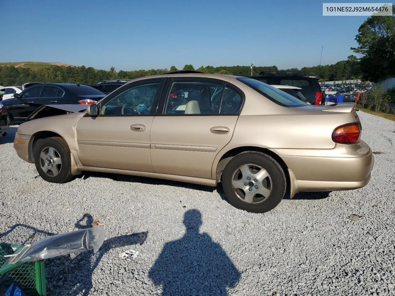 2002 Chevrolet Malibu Ls VIN: 1G1NE52J92M654476 Lot: 74610344