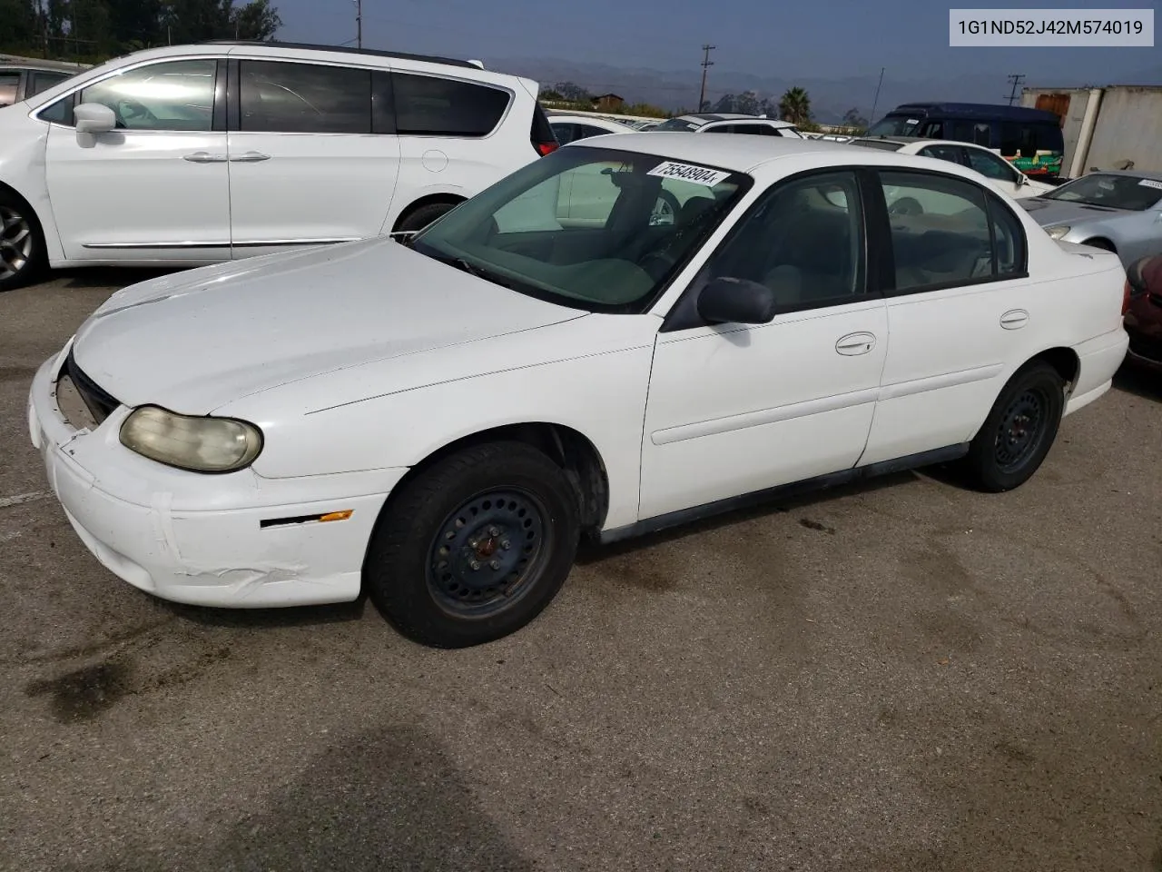 2002 Chevrolet Malibu VIN: 1G1ND52J42M574019 Lot: 75548904