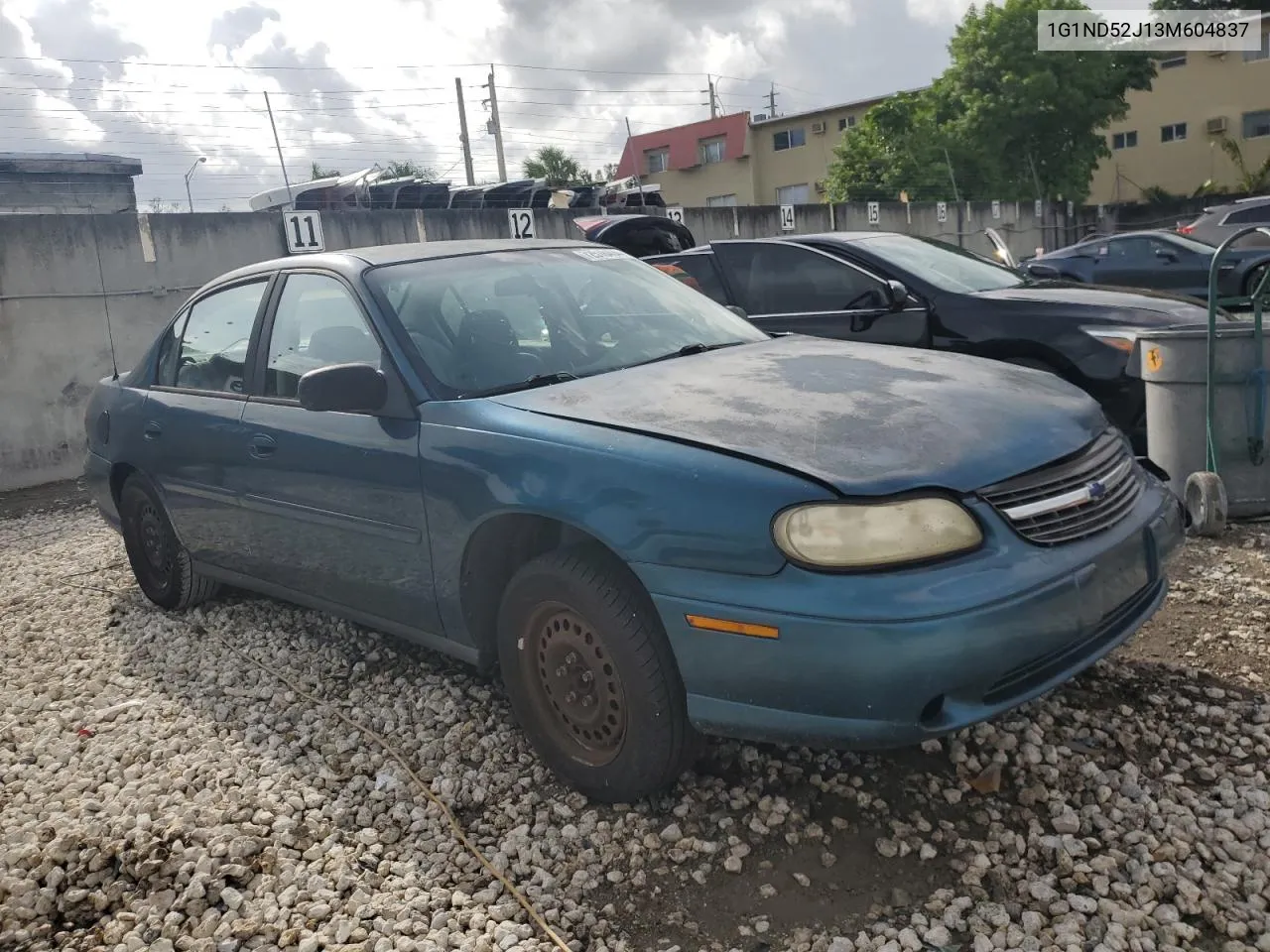 2003 Chevrolet Malibu VIN: 1G1ND52J13M604837 Lot: 72518404