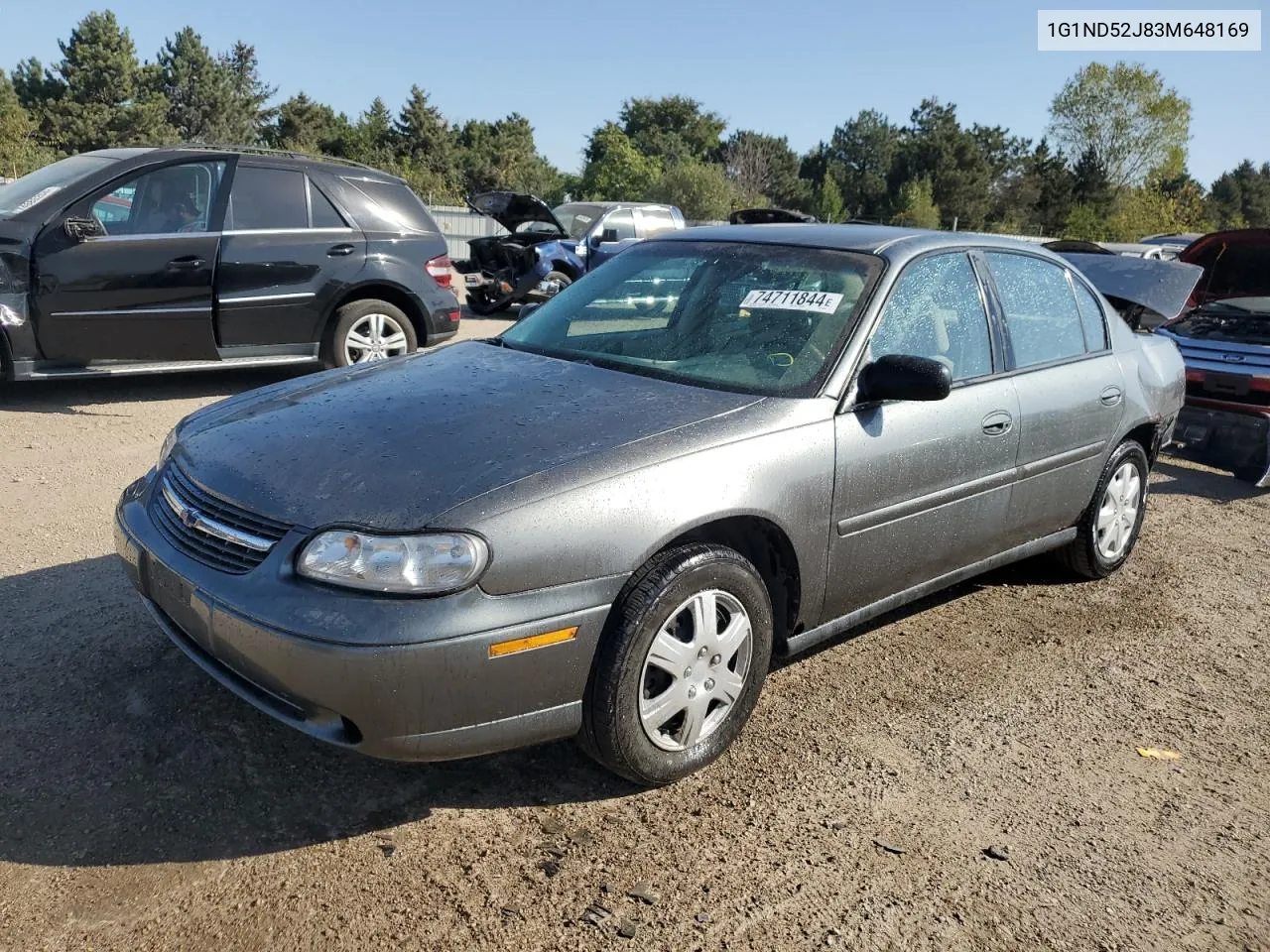 2003 Chevrolet Malibu VIN: 1G1ND52J83M648169 Lot: 74711844