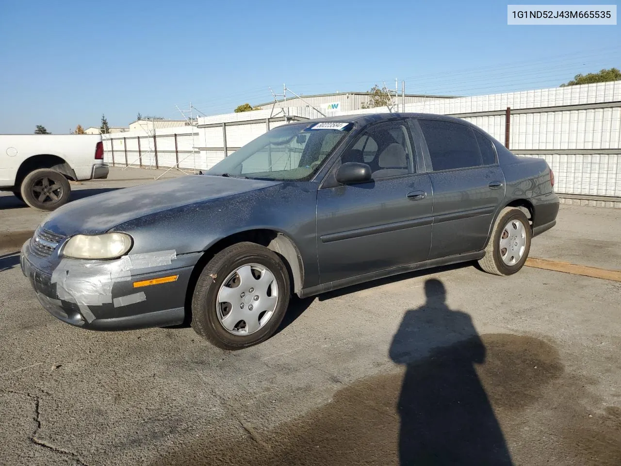 2003 Chevrolet Malibu VIN: 1G1ND52J43M665535 Lot: 80223584