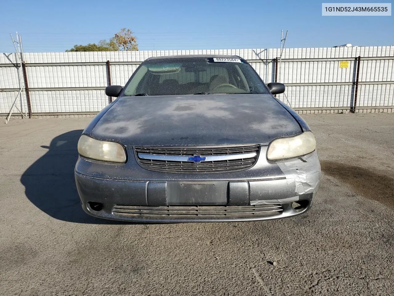 2003 Chevrolet Malibu VIN: 1G1ND52J43M665535 Lot: 80223584