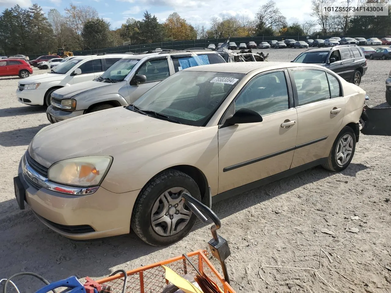 2004 Chevrolet Malibu VIN: 1G1ZS52F34F143004 Lot: 78583894