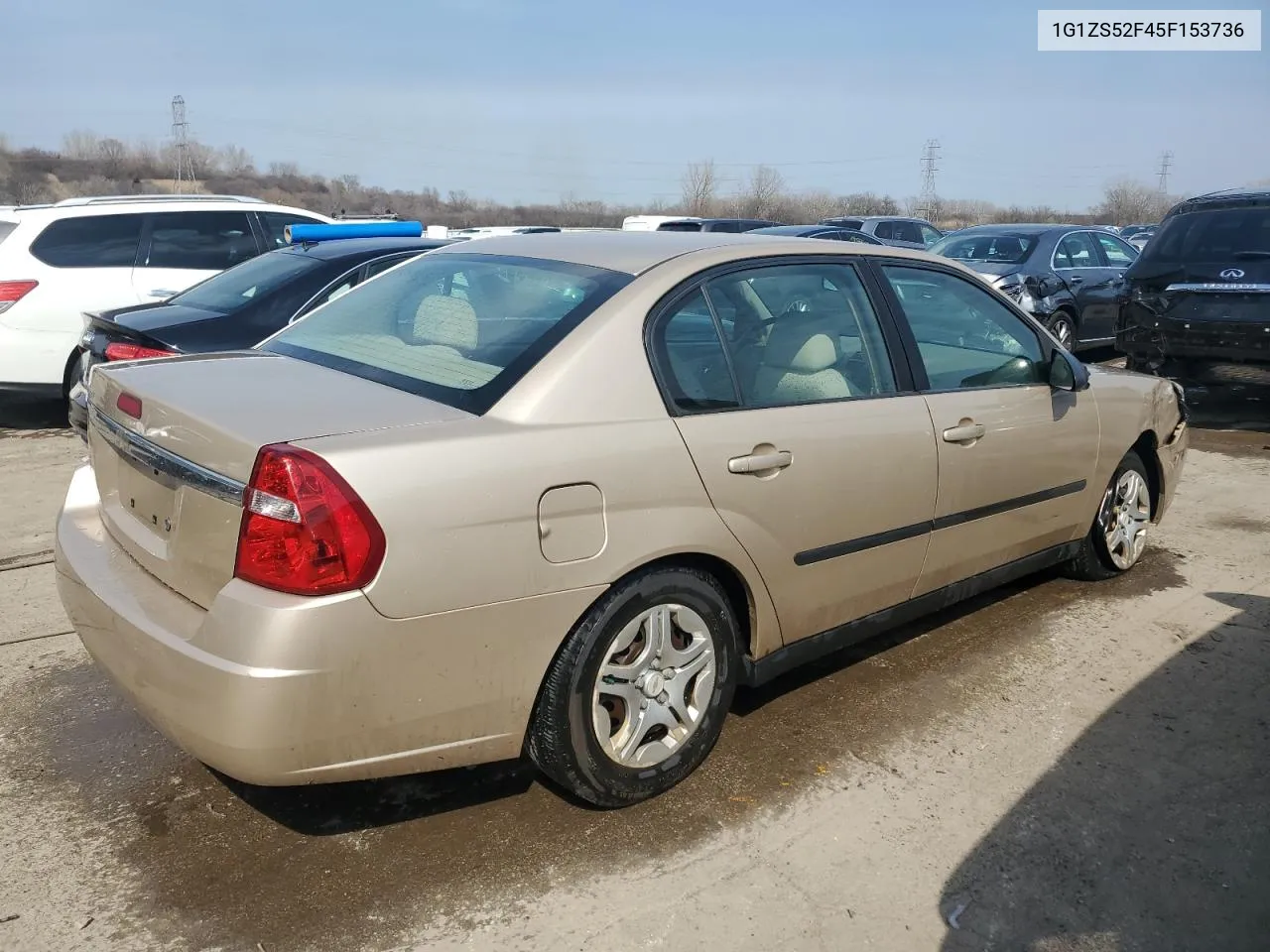 2005 Chevrolet Malibu VIN: 1G1ZS52F45F153736 Lot: 49050504