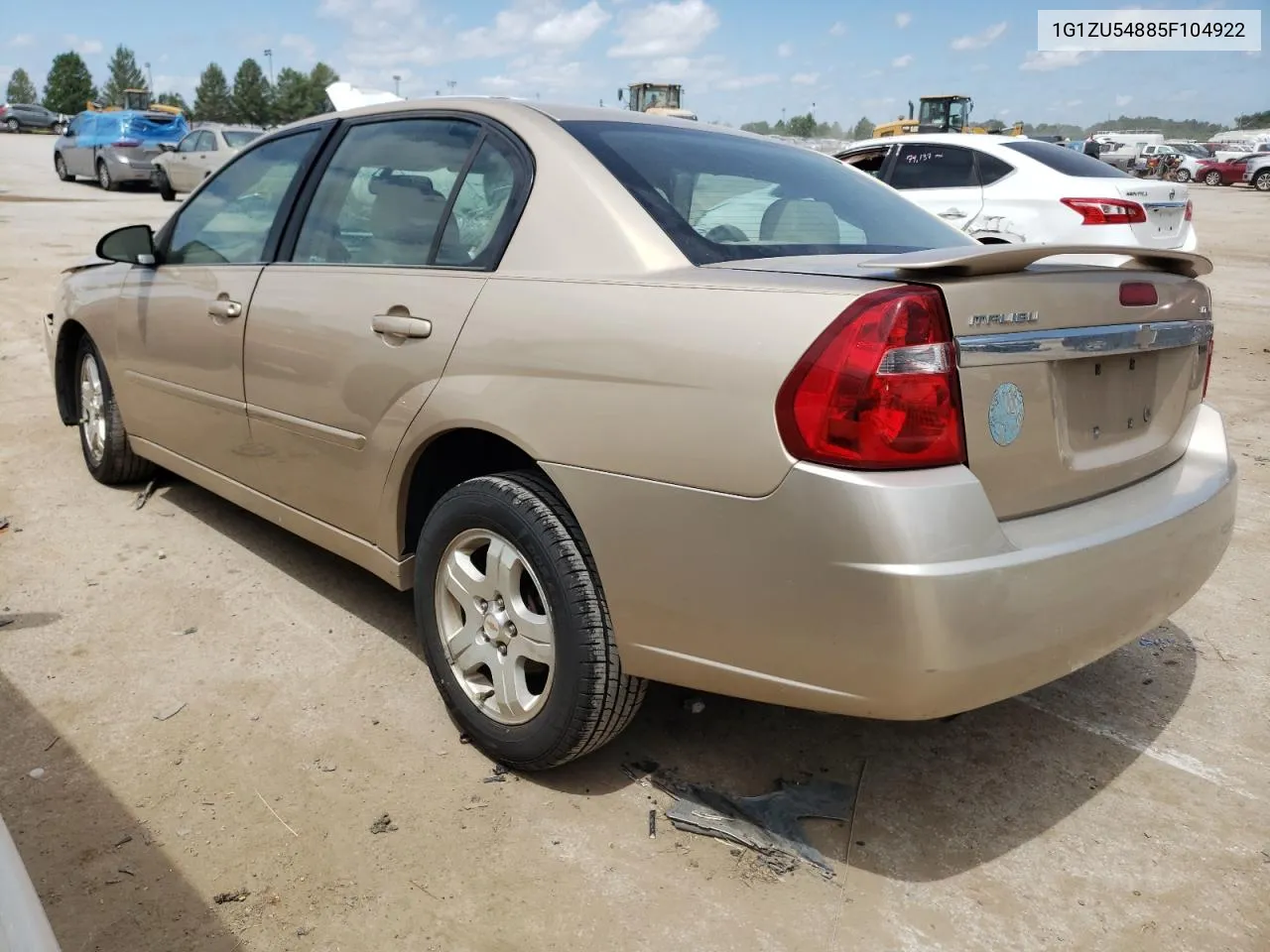 2005 Chevrolet Malibu Lt VIN: 1G1ZU54885F104922 Lot: 59358094