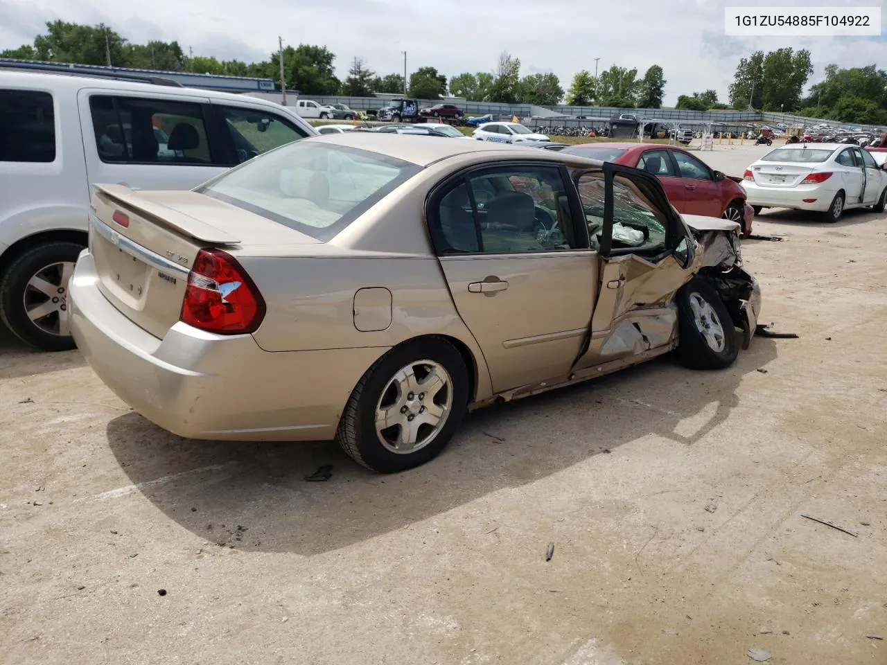 2005 Chevrolet Malibu Lt VIN: 1G1ZU54885F104922 Lot: 59358094