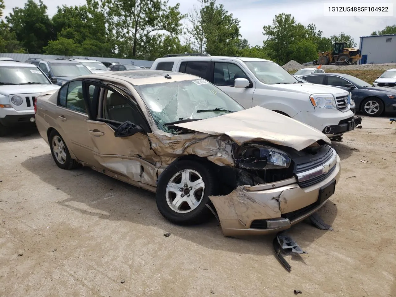 2005 Chevrolet Malibu Lt VIN: 1G1ZU54885F104922 Lot: 59358094