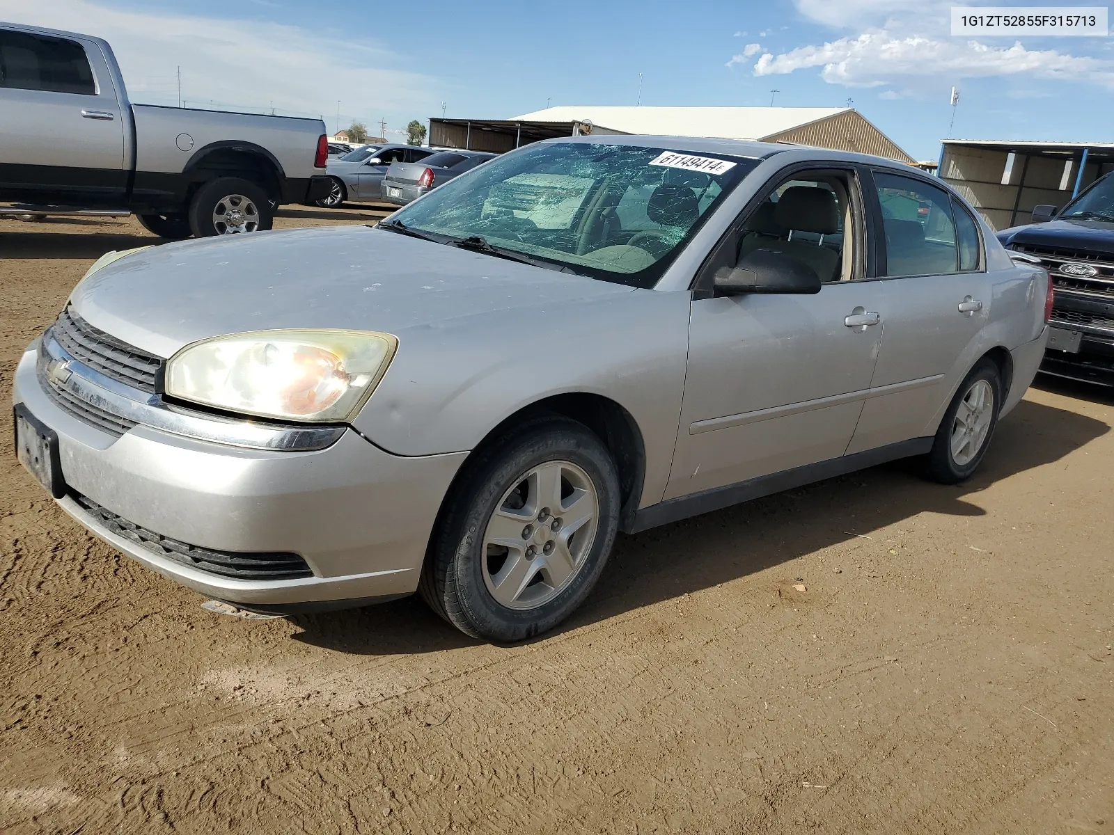 2005 Chevrolet Malibu Ls VIN: 1G1ZT52855F315713 Lot: 61149414