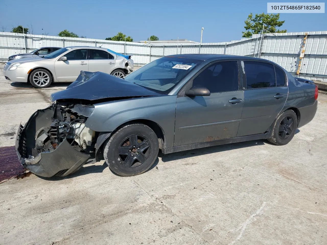 2005 Chevrolet Malibu Ls VIN: 1G1ZT54865F182540 Lot: 62522094